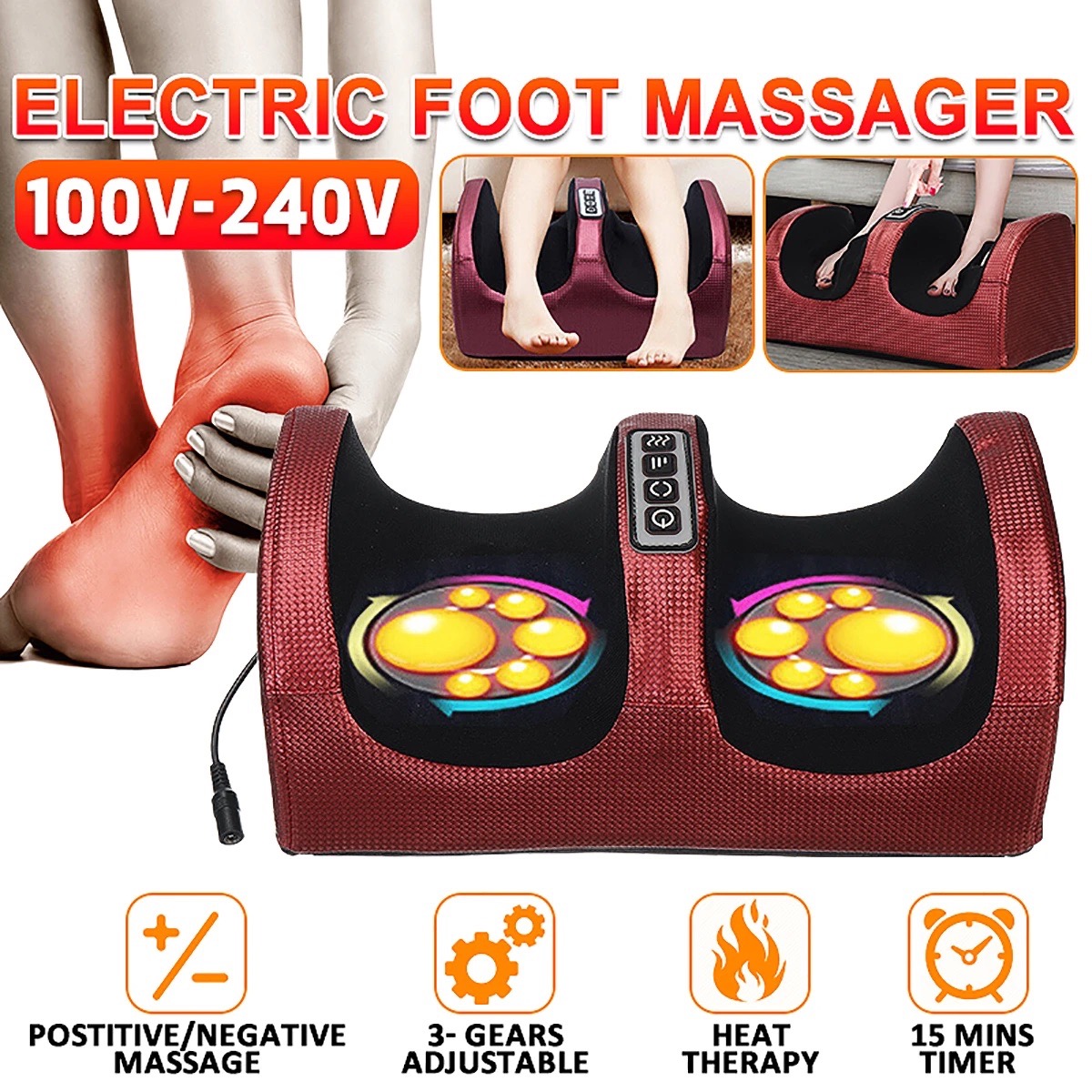 Dispositivo de calentamiento de masaje eléctrico