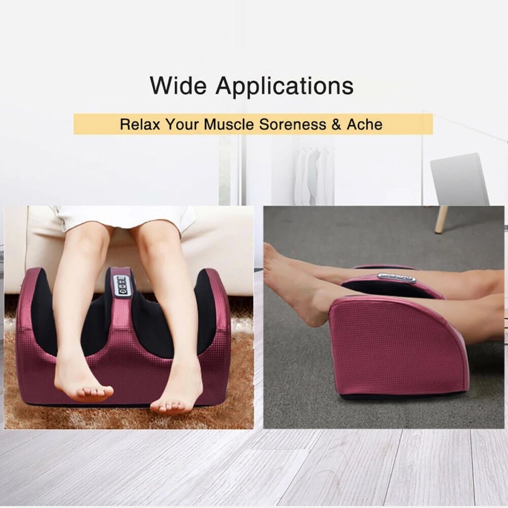 Electric massage heating device