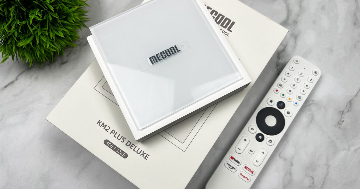 Mecool KM2 Plus Deluxe is the most powerful 4K HDR TV box with Google and  Netflix certification: 4 GB RAM, WiFI 6 and 1 Gb LAN!