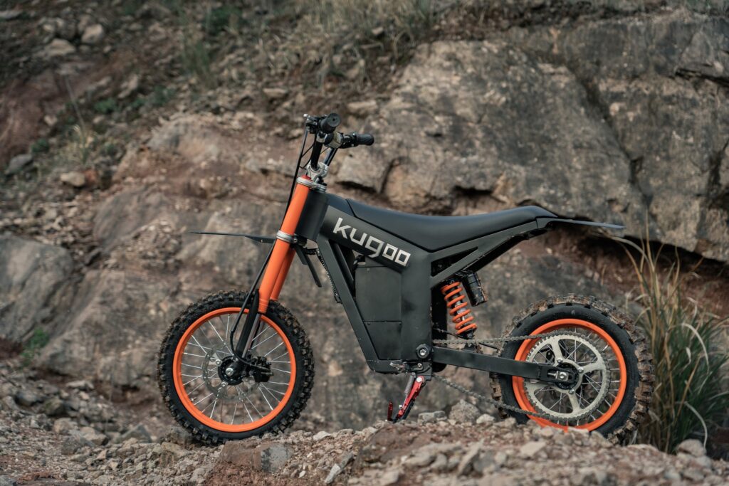The first electric motorcycle Kugoo in black version